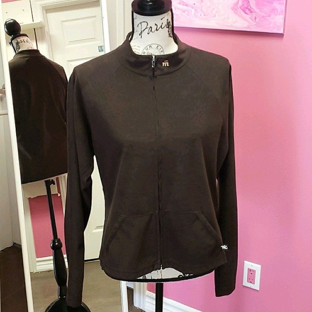 Mobrobes 🤎🖤 Brown Light Zip Up Jacket